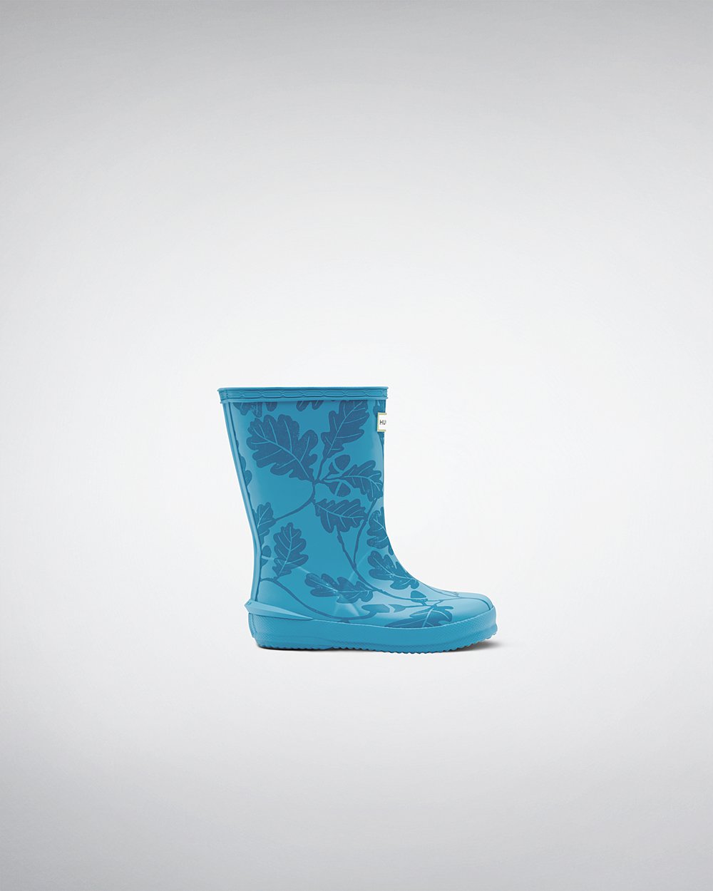 Kids Hunter Original First National Trust Print - Rain Boots Blue - 8207-EURAH